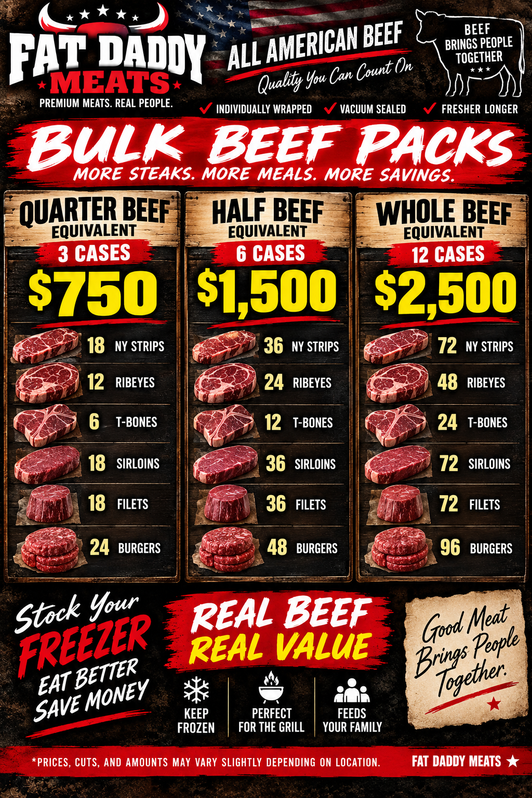 Where to Buy Quarter, Half & Whole Beef in Ohio | Fat Daddy Meats